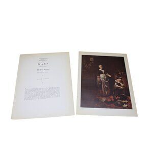 Maes The Idle Servant Print Vintage 93158 Dutch School
